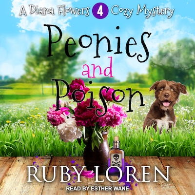 Peonies and Poison – omslag til lydbogen af Ruby Loren