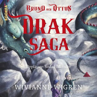 Bruno och Ottos draksaga – omslag till ljudboken av Wivianne Wigren