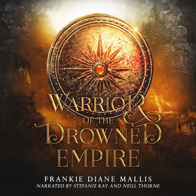 Warrior of the Drowned Empire – omslag til lydbogen af Frankie Diane Mallis