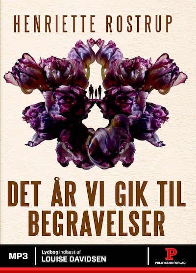 Det år vi gik til begravelser – omslag til lydbogen af Henriette Rostrup