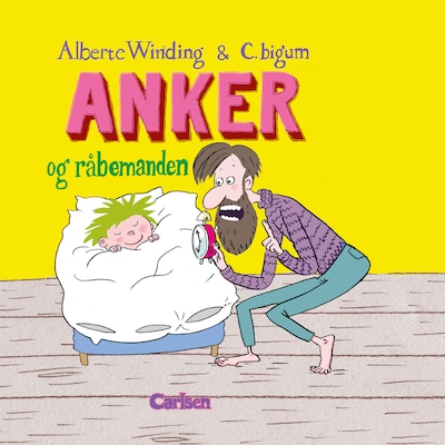 Anker og råbemanden – omslag til lydbogen af Alberte Winding