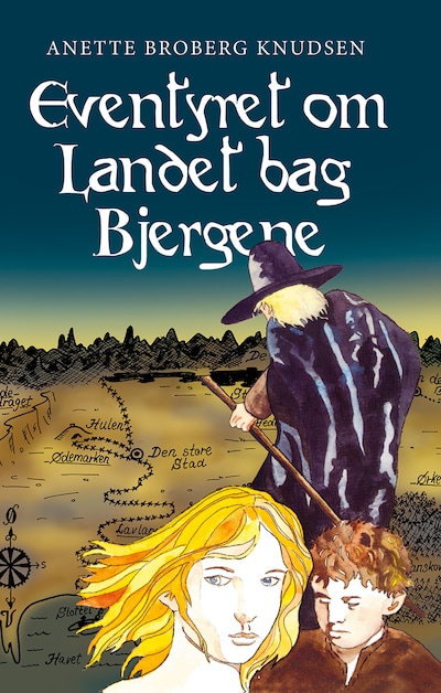 Eventyret om Landet bag Bjergene – omslag til lydbogen af Anette Broberg Knudsen