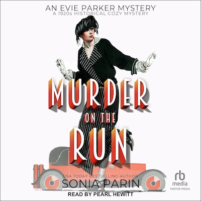 Murder On the Run – omslag til lydbogen af Sonia Parin
