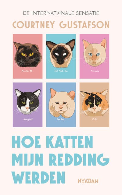 Hoe katten mijn redding werden – omslag van het luisterboek van Courtney Gustafson