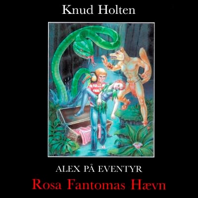 Rosa Fantomas Hævn – omslag til lydbogen af Knud Holten