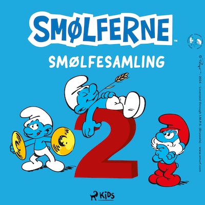 Smølferne - Smølfesamling 2 – omslag til lydbogen af Peyo