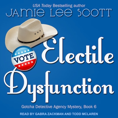 Electile Dysfunction – omslag til lydbogen af Jamie Lee Scott