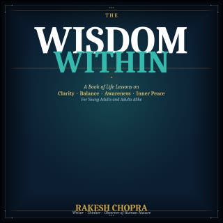 The wisdom within – omslag till ljudboken av rakesh chopra