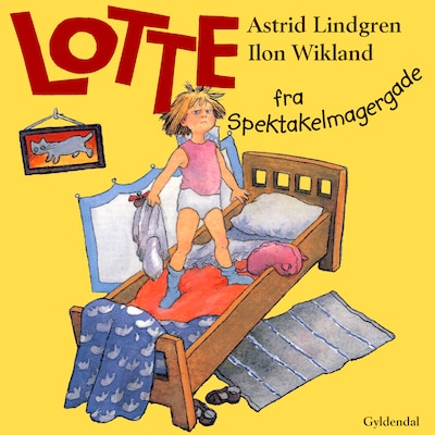 Lotte fra Spektakelmagergade – omslag til lydbogen af Astrid Lindgren