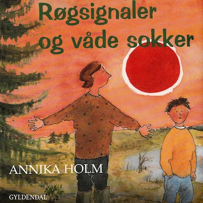 Røgsignaler og våde sokker – omslag til lydbogen af Annika Holm
