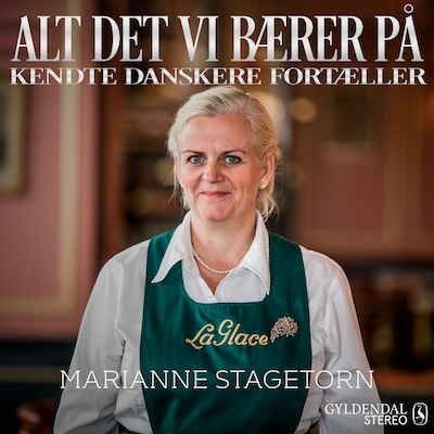 Alt det vi bærer på - Marianne Stagetorn – omslag til lydbogen af Gyldendal Leksikon