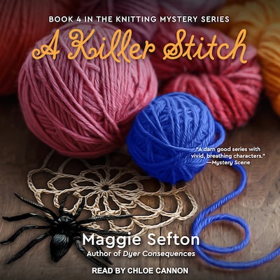 A Killer Stitch – omslag til lydbogen af Maggie Sefton