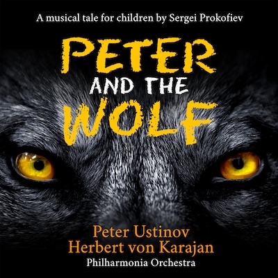 Peter and the Wolf – omslag til lydbogen af Sergej Prokofieffs