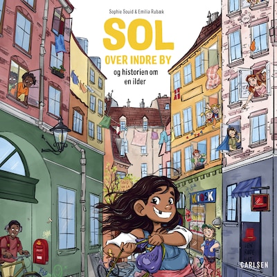 Sol over indre by - Historien om en ilder – omslag til lydbogen af Sophie Souid