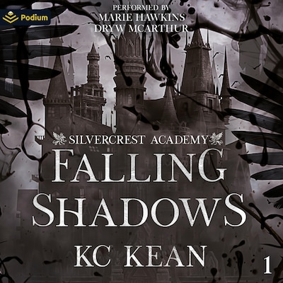 Falling Shadows – omslag til lydbogen af KC Kean