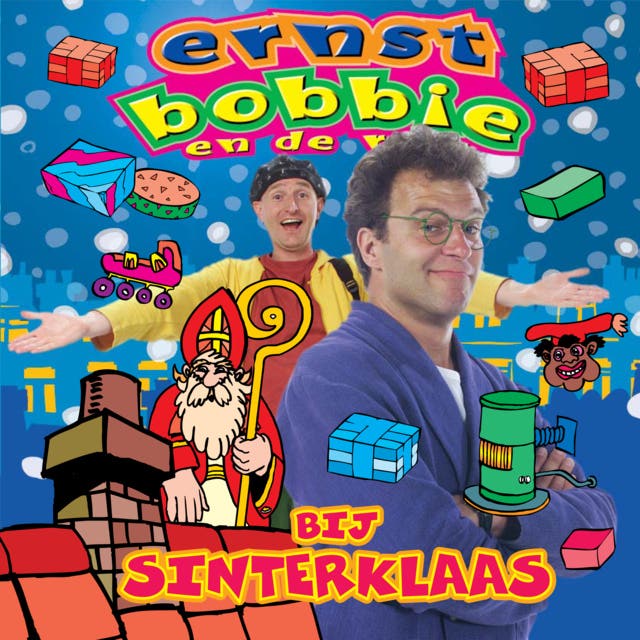 Bij Sinterklaas – omslag van het luisterboek van Erik van Trommel,Gert-Jan van den Ende