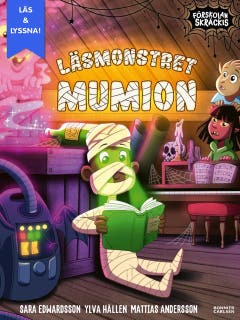 Läsmonstret Mumion (e-bok + ljud) – omslag till ljudboken av Sara Edwardsson,Ylva Hällen