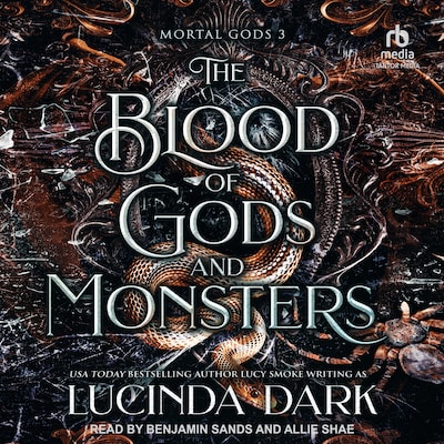 The Blood of Gods and Monsters – omslag til lydbogen af Lucinda Dark