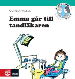 Emma går till tandläkaren – omslag till ljudboken av Gunilla Wolde