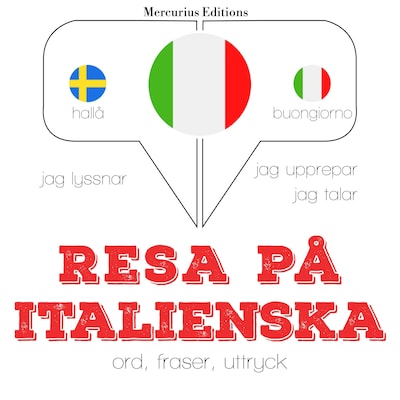 Resa på italienska – omslag till ljudboken av JM Gardner