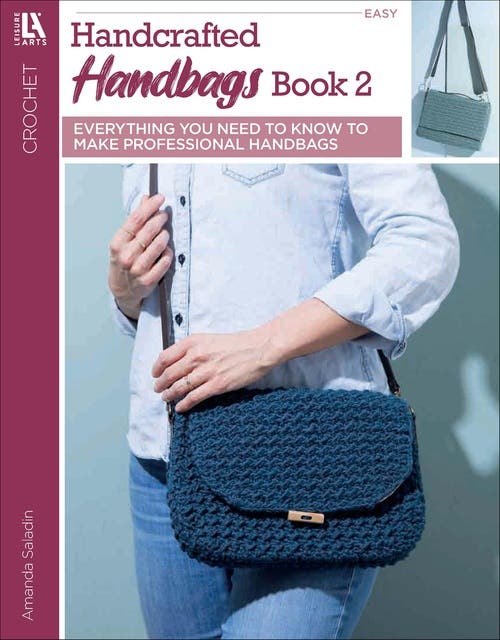 Crochet Handcrafted Handbags Book 2: Everything You Need to Know to Make Professional Handbags – omslag til lydbogen af Amanda Saladin