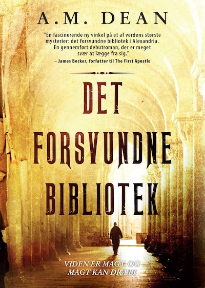 Det forsvundne bibliotek – omslag til lydbogen af A.M. Dean