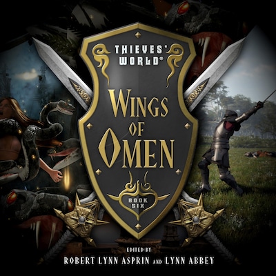 Wings of Omen – omslag til lydbogen af Joe Haldeman, John Brunner, Philip José Farmer