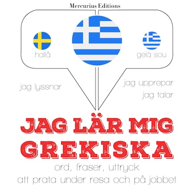 Jag lär mig grekiska – omslag till ljudboken av JM Gardner