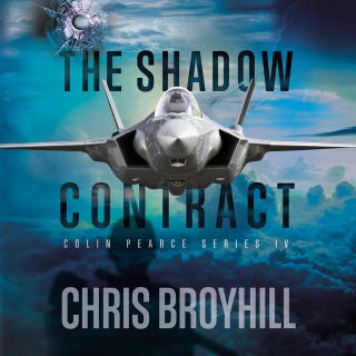 The Shadow Contract – omslag till ljudboken av Chris Broyhill