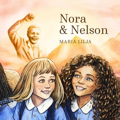 Nora och Nelson – omslag till ljudboken av Maria Lilja
