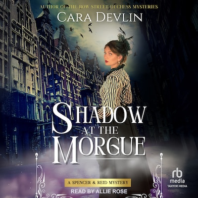 Shadow at the Morgue – omslag til lydbogen af Cara Devlin