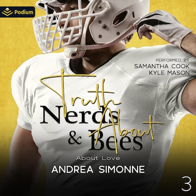 Truth about Nerds & Bees – omslag til lydbogen af Andrea Simonne
