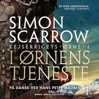 I ørnens tjeneste – omslag til lydbogen af Simon Scarrow