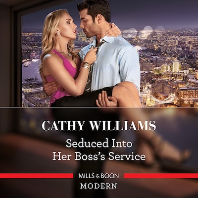 Seduced Into Her Boss's Service – omslag til lydbogen af Cathy Williams