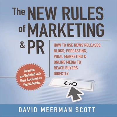 The New Rules of Marketing and PR – omslag til lydbogen af David Meerman Scott