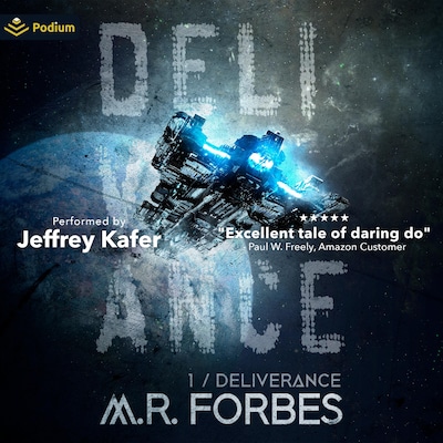 Deliverance – omslag til lydbogen af M.R. Forbes
