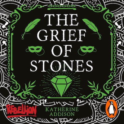 The Grief of Stones – omslag til lydbogen af Katherine Addison