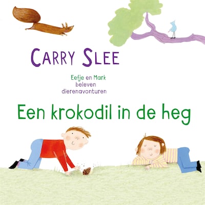 Een krokodil in de heg