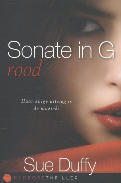 Sonate in G rood – omslag van het luisterboek van Sue Duffy
