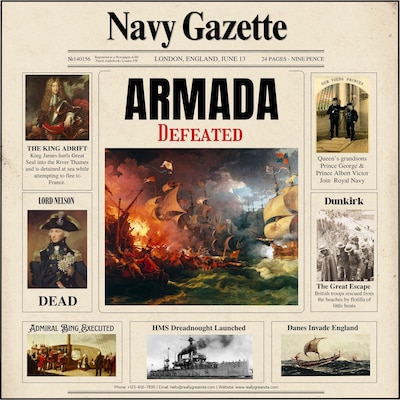 The Navy Gazette – okładka audiobooka, autor Audiobooks Mr Punch