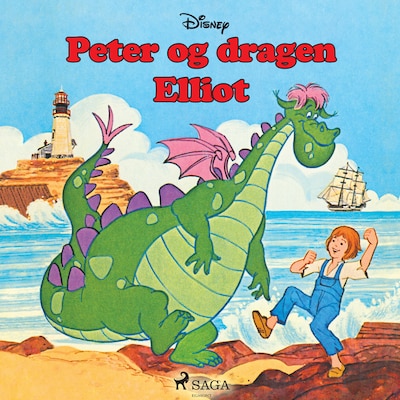Peter og dragen Elliot – omslag til lydbogen af Disney