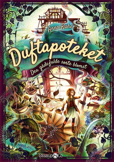 Duftapoteket 2 - Den gådefulde sorte blomst – omslag til lydbogen af Anna Ruhe