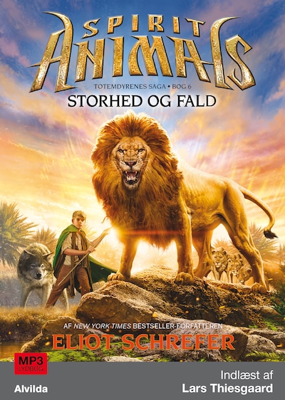 Spirit Animals 6: Storhed og fald – omslag til lydbogen af Eliot Schrefer