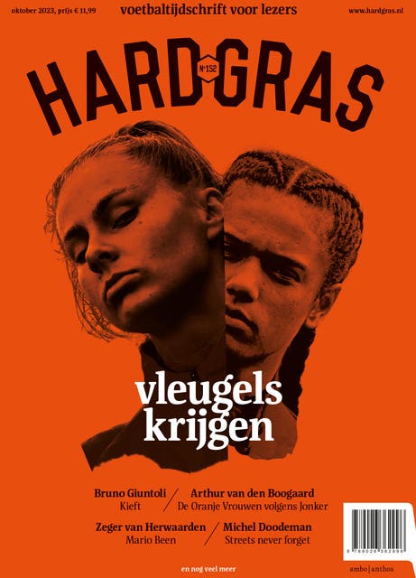 Hard gras 152 - oktober 2023: Vleugels krijgen – omslag van het luisterboek van Tijdschrift Hard Gras