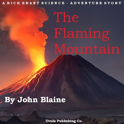 The Flaming Mountain – omslag til lydbogen af John Blaine