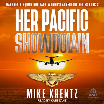 Her Pacific Showdown – omslag til lydbogen af Mike Krentz