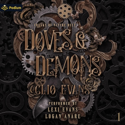 Doves and Demons – omslag til lydbogen af Clio Evans