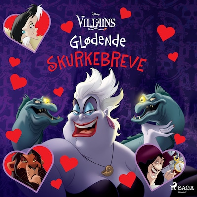 Disney Villains - Glødende skurkebreve – omslag til lydbogen af Disney