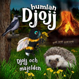 Djojj och majelden – omslag till ljudboken av Staffan Götestam