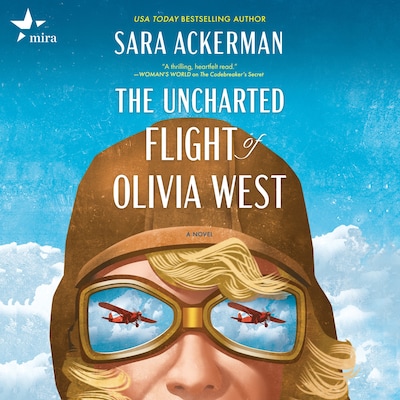 The Uncharted Flight of Olivia West – omslag til lydbogen af Sara Ackerman